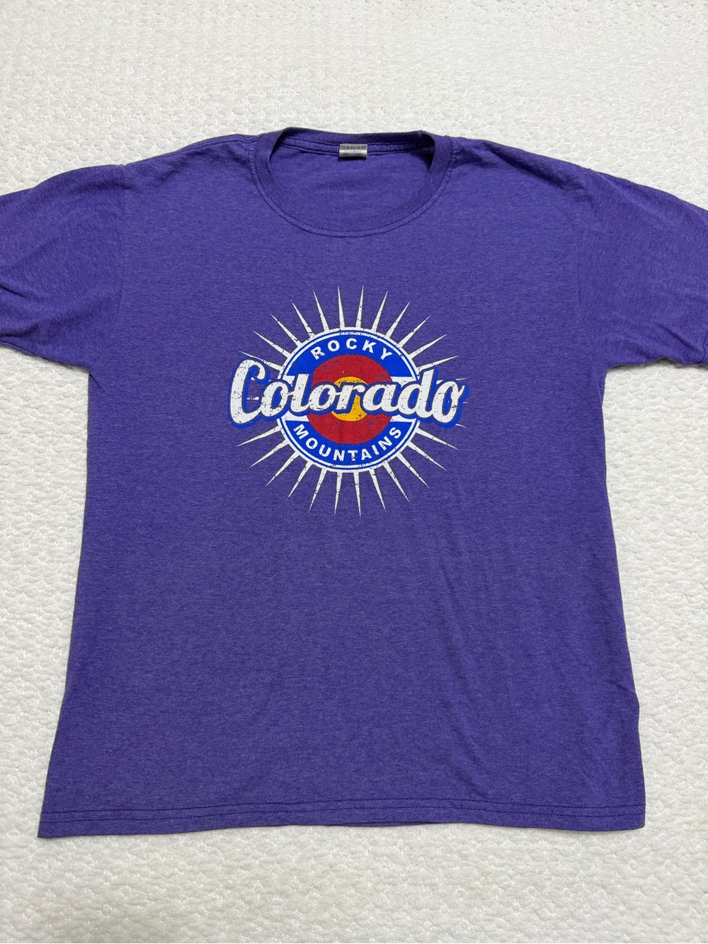 Colorado Purple Shirt Sleeve T-Shirt Kid’s Size Large
